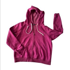 American Eagle Classic Full Zip Teens Hoodie Sweatshirt Purple Size XL